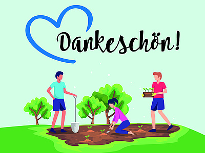 Mitglied werben und Baum pflanzen