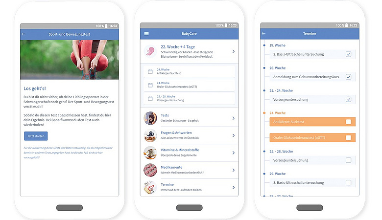 Babycare App Screenshots - Baby Care App
