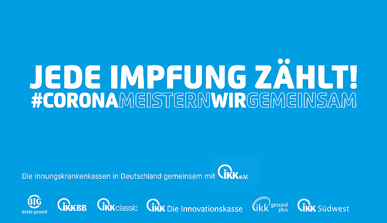 Impfkampagne Banner: Jede Impfung zählt!